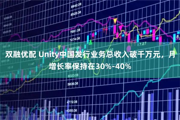 双融优配 Unity中国发行业务总收入破千万元，月增长率保持在30%-40%