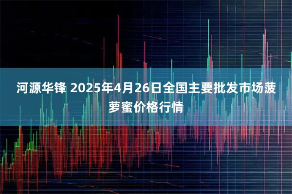 河源华锋 2025年4月26日全国主要批发市场菠萝蜜价格行情